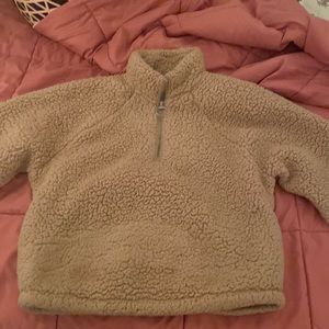 Hollister tan sherpa